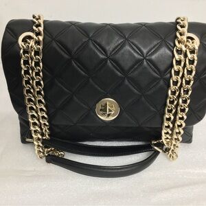 Kate Spade Natalia Medium Houndstooth Tweed Flap Shoulder Bag. Brand New. 3x7x10